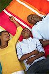 Family Asleep on Blanket