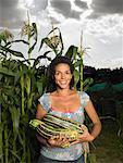 Woman Holding Squash