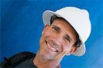 Portrait of a male construction worker smiling