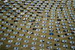 Field of solar-power 10 megawatt heliostat mirrors, Daggett, California