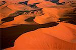 Dunes in the Namib Desert, Namibia, Aerial view