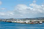 Oil refinery at the waterfront, Honolulu Harbor, Honolulu, Oahu, Hawaii Islands, USA