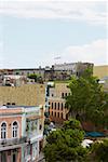 High angle view of buildings in a city, Old San Juan, San Juan, Puerto Rico