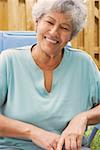 Nahaufnahme von einem senior Woman smiling