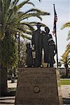 Statues dans un parc, Ybor City, Tampa, Florida, USA