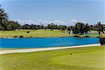 Lake in a golf course, Key West, Florida, USA