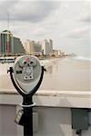 Close-up of coin-operated binoculars, Daytona Beach, Florida, USA