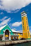 Facade of a building, Harbor Control Tower, Nassau, Bahamas