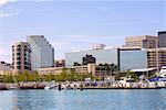 Gebäude an der Waterfront, Innenhafen, Baltimore, Maryland USA