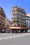 Low angle view of buildings, Paris, France