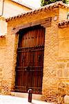 Closed door of a house, Toledo, Spain