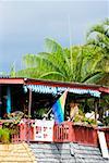 Low angle view of a restaurant, Kailua-Kona, Big Island, Hawaii Islands, USA