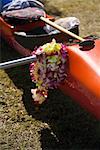Close-up of a kayak, Honolulu, Oahu, Hawaii Islands, USA