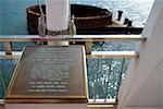 Memorial structure in the sea, Arizona Gun Turret, USS Arizona Memorial, Pearl Harbor, Honolulu, Oahu, Hawaii Islands, USA