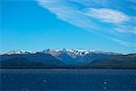 Lake in front of a mountain range Lake Nahuel Huapi, San Carlos De Bariloche, Argentina