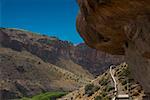 Fence in the valley, Cave of the Hands, Pinturas River, Patagonia, Argentina