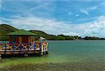 Gazebo in the sea, Lovebird's Bridge, Providencia, Providencia y Santa Catalina, San Andres y Providencia Department, Colombia