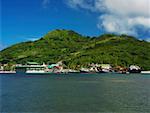 Boats at the port, Providencia, Providencia y Santa Catalina, San Andres y Providencia Department, Colombia