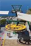 High Angle View of eine Seilbahn, Capri, Kampanien, Italien