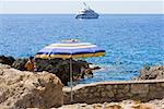 Navire à passagers dans la mer, Capri, Campanie, Italie