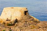 Stein-Struktur an der Küste, Capri, Kampanien, Italien