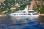 Cruise ship in the sea, Capri, Campania, Italy