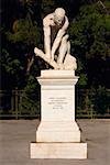 Statue on a pedestal, Athens, Greece