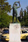 Statue von einem Diskobolos Panathinaikon-Stadion, Athen, Griechenland