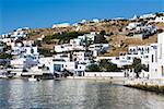 Gebäude an der Waterfront, Mykonos, Kykladen, Griechenland