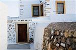 Closed door of a church, Patmos, Dodecanese Islands, Greece