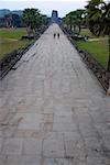 Walkway leading towards a temple, Angkor Wat, Siem Reap, Cambodia