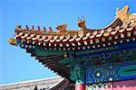 Low angle view of the roof of a palace, Forbidden City, Beijing, China