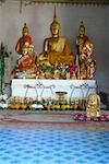 Statues of Buddha in a temple, That Luang, Vientiane, Laos