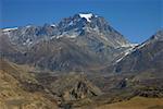 Panoramablick über Berge, Annapurna Range, Himalaya, Nepal