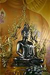 Statue von Buddha in einem Tempel, Chiang Khong, Thailand