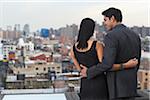 Couple on Balcony, Soho, New York City, New York, USA