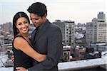 Couple on Balcony, Soho, New York City, New York, USA