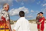 Famille sur la plage