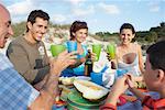 Family Eating Outdoors