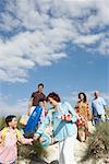 Famille sur la plage