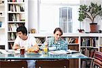 Couple Eating Breakfast