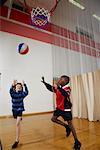 Kids Playing Basketball