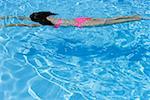 Woman swimming in pool