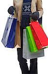 Young woman with shopping bags