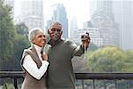 Couple Taking Self Portrait, New York City, New York, USA