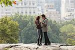 Couple Dancing in City Park, New York City, New York, USA