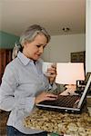 Woman Using Laptop