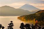 Le lac et le Mont Fuji, Honshu, Japon