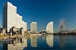 Waterfront of City, Minato Mirai 21, Yokohama, Honshu, Japan