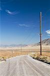 Dirt Road and Power Lines, Utah, USA